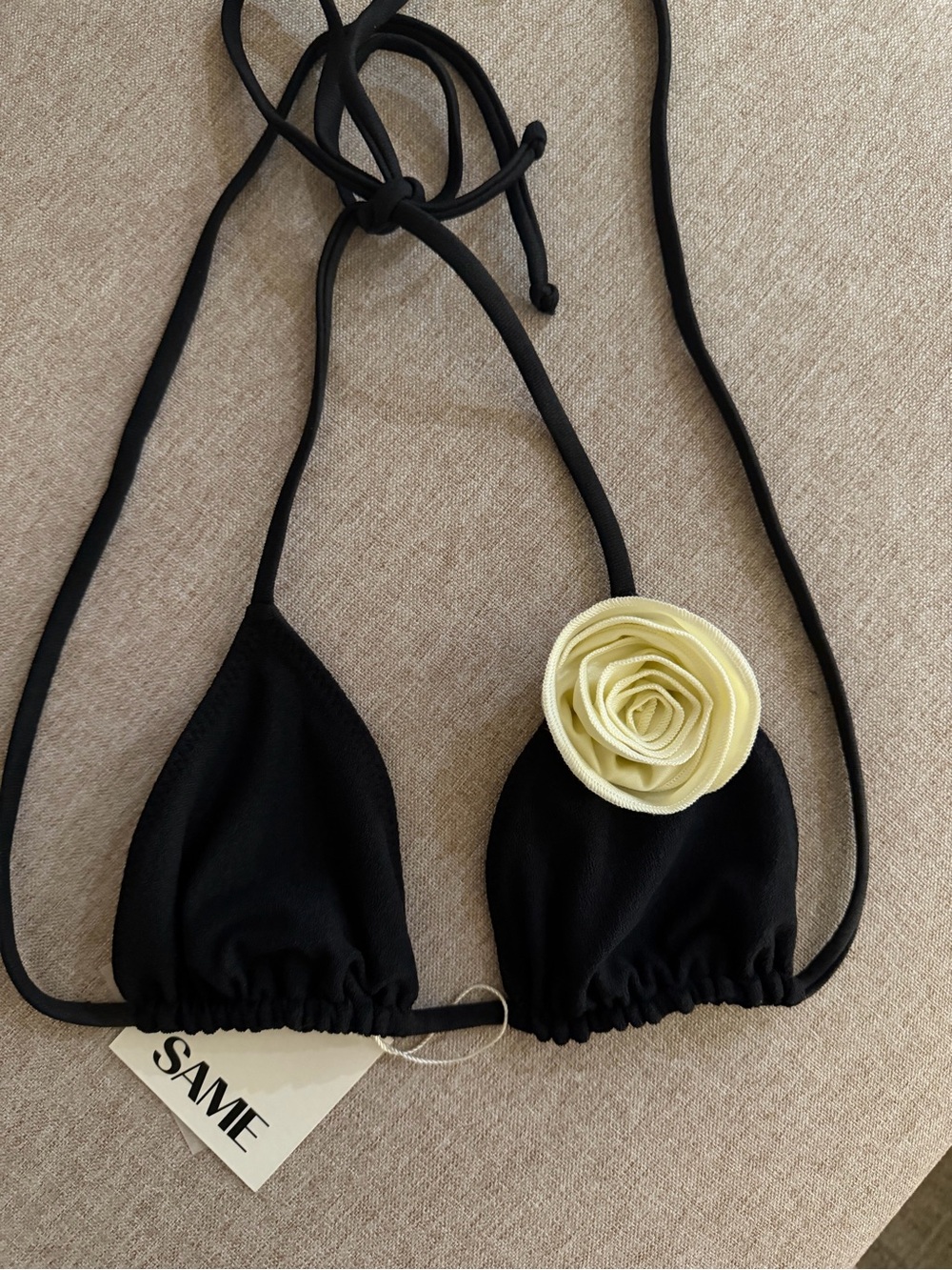 SAME bikini rosette triangle top